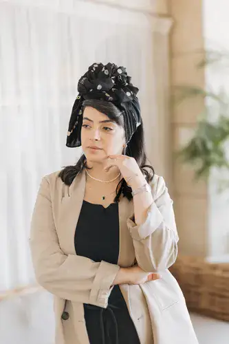 מטפחת סופיה שחור